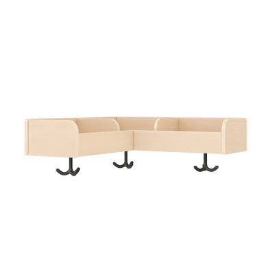 Mobilier - Banc vestiaire & Porte Manteaux - Portemanteau d'angle - 3 places