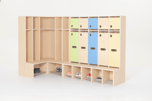 Mobilier - Banc vestiaire & Porte Manteaux - Vestiaire d'angle 6 places T1 - Mia