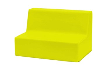 Mobilier - Meuble en mousse et Pouf - Banquette enfant 2 à 3 places en mousse pvc h. 25cm jaune
