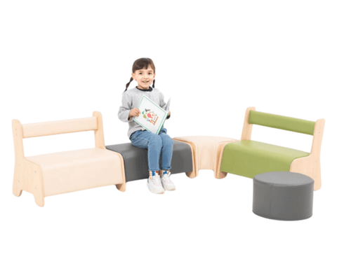 Mobilier - Espace bébé et rassemblement - Ensemble de 5 sièges avec coussins
