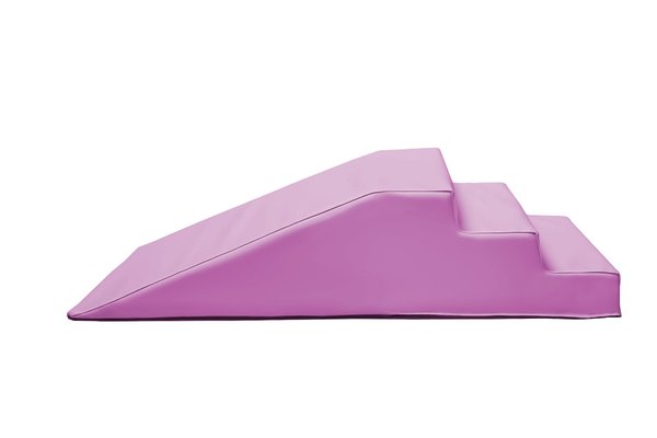 Motricité - Module de Motricité Bébé - Module petit escalier toboggan en mousse pvc h.23 rose