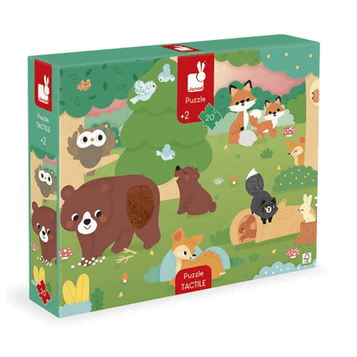 Jeux - Jeux Éducatifs et Puzzle - Puzzle tactile 20 pièces - La Forêt