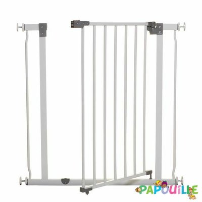 Médical et Prévention - Barrières de Sécurité Enfant - Barrière de sécurité portillon - blanc de 75 à 81 cm