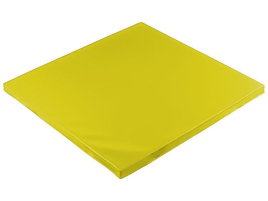 Motricité - Tapis de motricité bébé et enfant - Tapis carré d'évolution en mousse pvc 130x130x2cm jaune