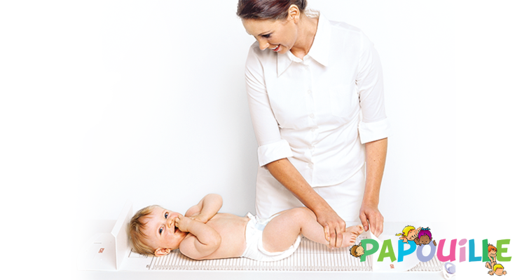 Médical et Prévention - Mesure de l'Enfant  - Toise matelas pédiatrique seca 210