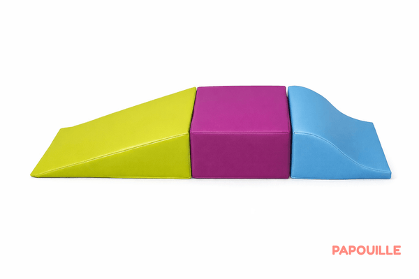 Motricité - Parcours de Motricité Maternelle - Kit modules poussin roulé boulé en mousse pvc 30cm