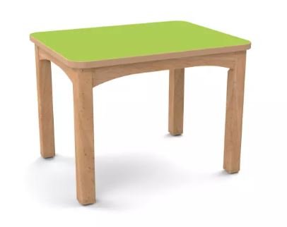 Table en bois pour crèche 64 x 50 cm T3 - Vert