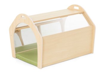 Motricité - Baby gym - Tunnel à ramper avec miroir et tapis 