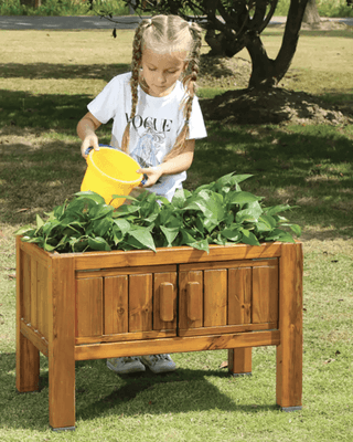 Mobilier - Meuble de rangement scolaire - Jardinière extérieure bois