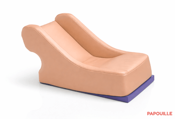 Puériculture - Transat Bébé, Balancelle Bébé - Transat confort en mousse pvc abricot