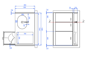 Change - Meuble à Langer crèche - Table à langer compact - 140 cm 