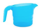 Repas - Carafes et Pichets Enfants - Pichet 50cl en polypropylène sans couvercle bleu