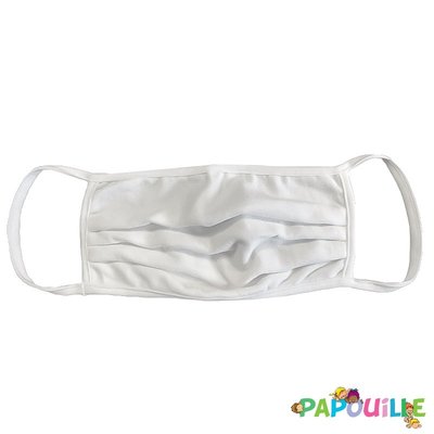 Médical et Prévention - Protection et Sécurité (EPI) - Masque protection visage tissu uns1 réutilisable anti-projections adulte blanc afnor