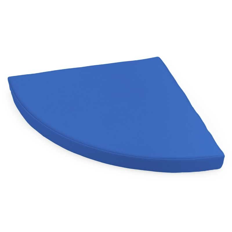 Tapis d'angle à 90° 1/4 rond 40x40x3cm Bleu