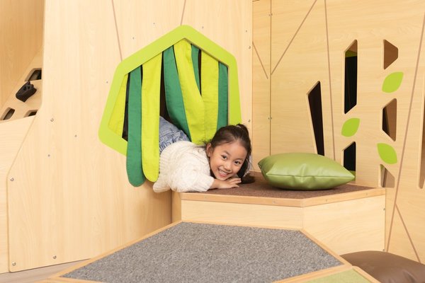 Motricité - Structure et panneaux D'activités - Maison de jeu – 5 pièces en angle