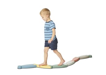 Jeux - Bascules et Équilibre - Parcours d'équilibre la rivière pastel 