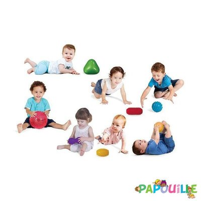 Motricité - Eveil Sensoriels et Tactiles - 9 balles sensorielles