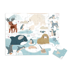 Jeux - Jeux Éducatifs et Puzzle - Puzzle tactile 20 pièces - Animaux polaires