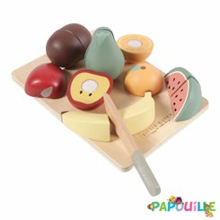 Jouets - Jouets d'Imitation et d'Imagination - Fruit à découper en bois