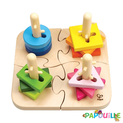 Jouets - Jouets à Empiler ou à Encastrer - Puzzle à boutons créatif pour collectivité