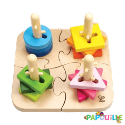 Jouets - Jouets à Empiler ou à Encastrer - Puzzle à boutons créatif pour collectivité