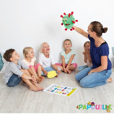 Jeux - Marionnettes, Théâtre  - Marionnette d'apprentissage à main virus