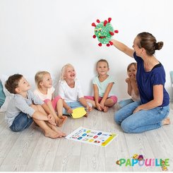 Jeux - Marionnettes, Théâtre  - Marionnette d'apprentissage à main virus