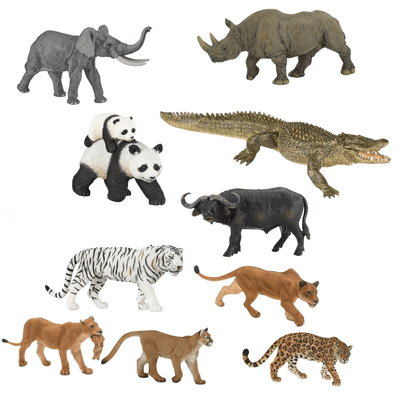 Jouets - Figurines - Lot n°4 11 figurines animaux de la jungle (figurines papo)
