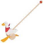 Jouets - Jouets à Pousser, à Tirer - Animal à pousser oie Bertha en bois