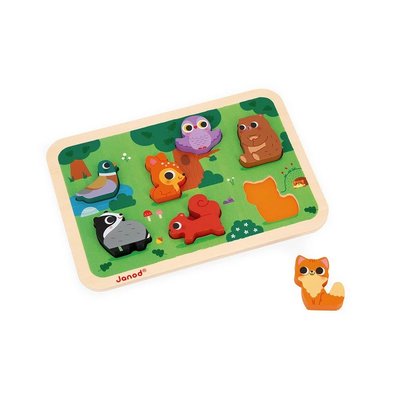 Jeux - Jeux Éducatifs et Puzzle - Puzzle Animaux de la Forêt 7 pièces