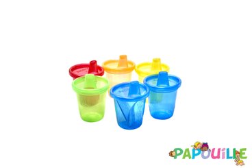 Repas - Tasse d’apprentissage - Lot de 6 gobelets 210ml avec bec nuby