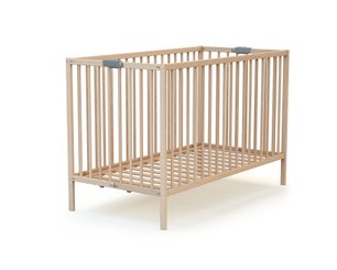 Couchage - Lit Crèche en Bois bébé, enfant - Lit bébé pliant 60x120 sans traitement ni peinture