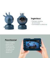 Médical et Prévention - Écoute Bébé - Babyphone rotatif Video Yoo Master 