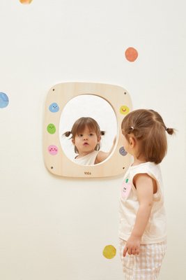 Motricité - Structure et panneaux D'activités - Miroir émotions - 12 Mois +