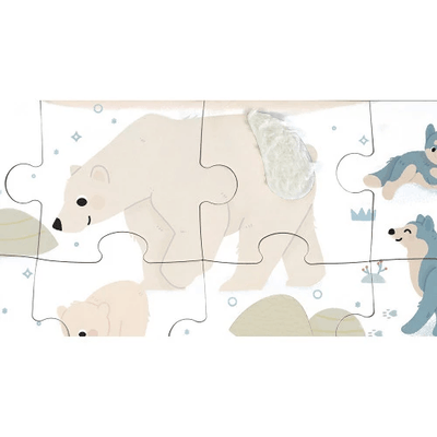 Jeux - Jeux Éducatifs et Puzzle - Puzzle tactile 20 pièces - Animaux polaires
