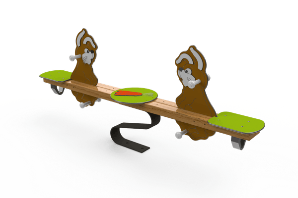 Mobilier - Aire de jeux et structure extérieure - Jeux à ressort double lapinous Fix Long