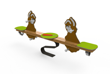 Mobilier - Aire de jeux et structure extérieure - Jeux à ressort double lapinous Fix Long