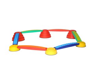 Jeux - Bascules et Équilibre - Ensemble 12 pièces parcours motricité enfant 