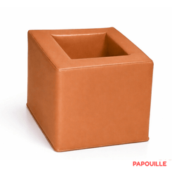 Mobilier - Meuble en mousse et Pouf - Cube de rangement 38 cm - Abricot