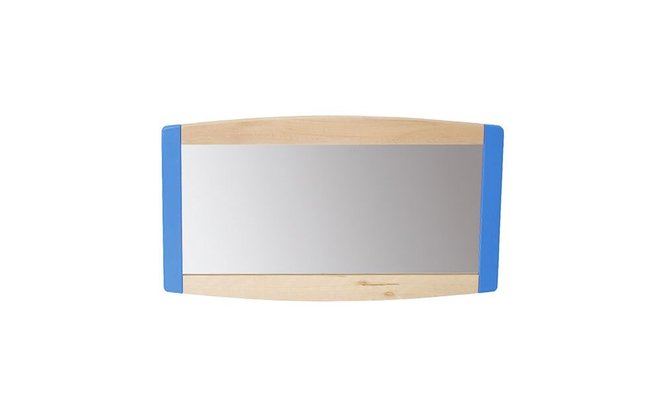 Mobilier - Chevalets et Miroirs  - Miroir enfant avec cadre sans barre de soutien 120x60cm bleu