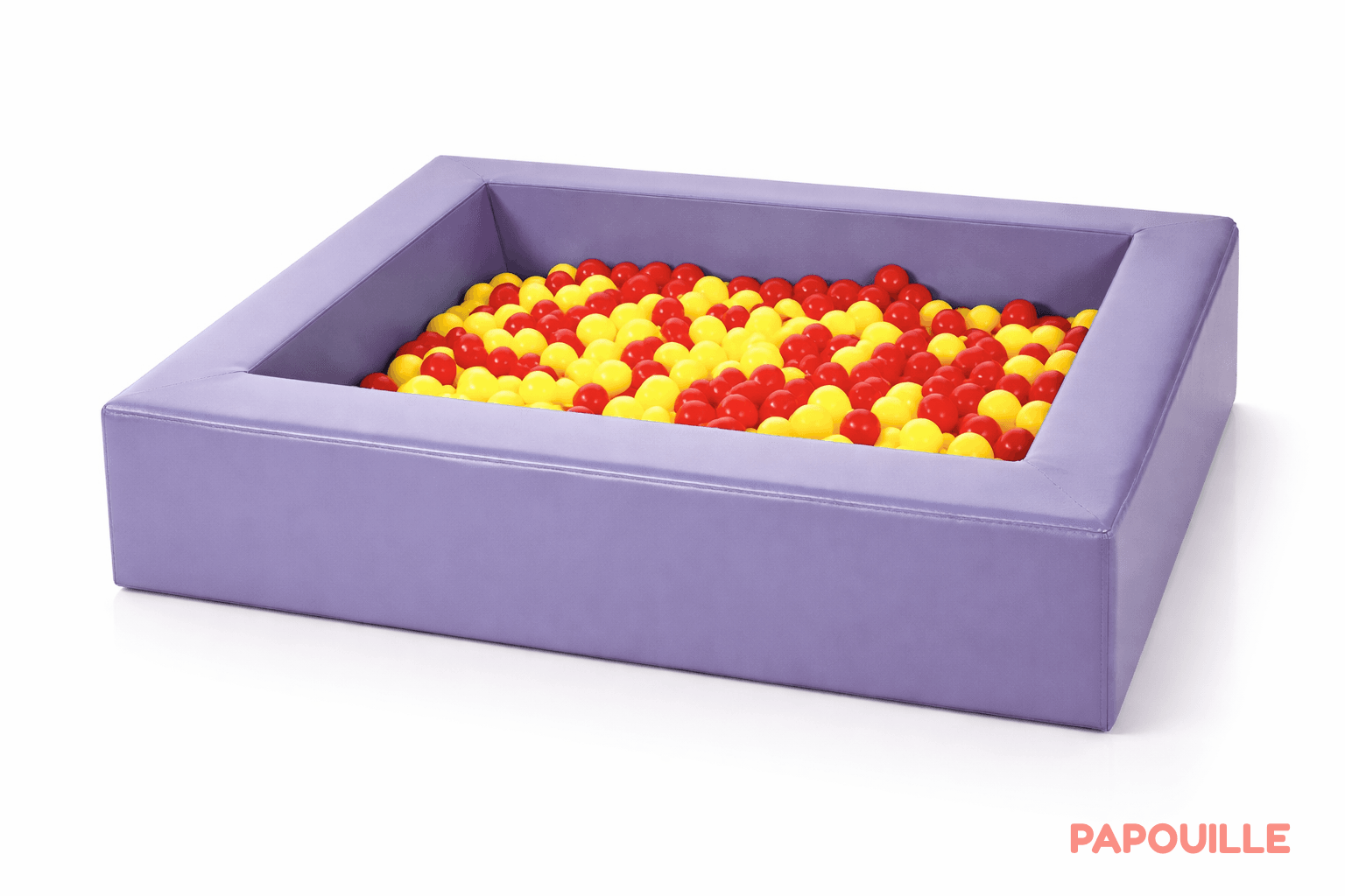 Piscine à balles en mousse revêtement pvc little parme