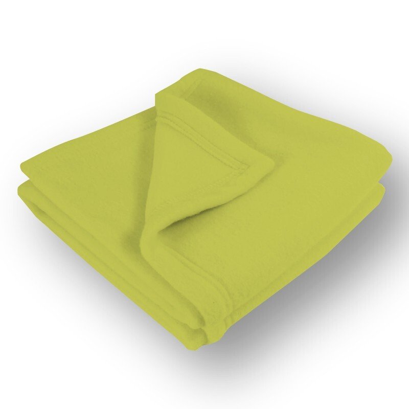 Couverture polaire microfibre vert amande 75 x 115cm