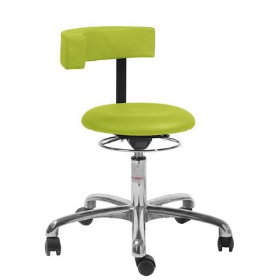 Mobilier - Tabouret et Assise au sol - Siège ergonomique à roulettes 360° avec dossier petite enfance Vert