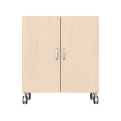 Mobilier - Meuble de rangement scolaire - Armoire de rangement à roulettes 2 portes - Milo