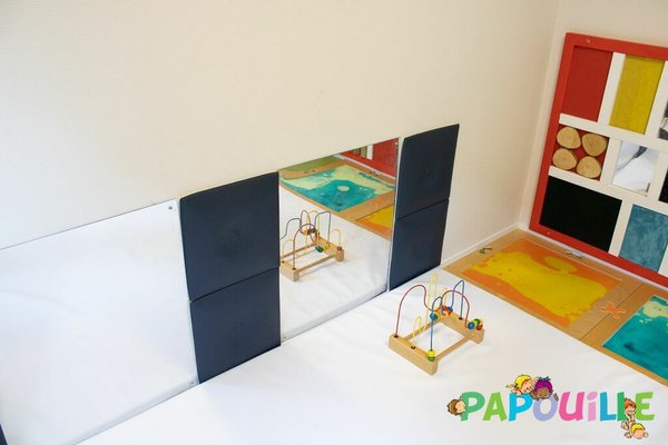 Mobilier - Chevalets et Miroirs  - Miroir enfant antichoc en acrylique 60 x 50 cm