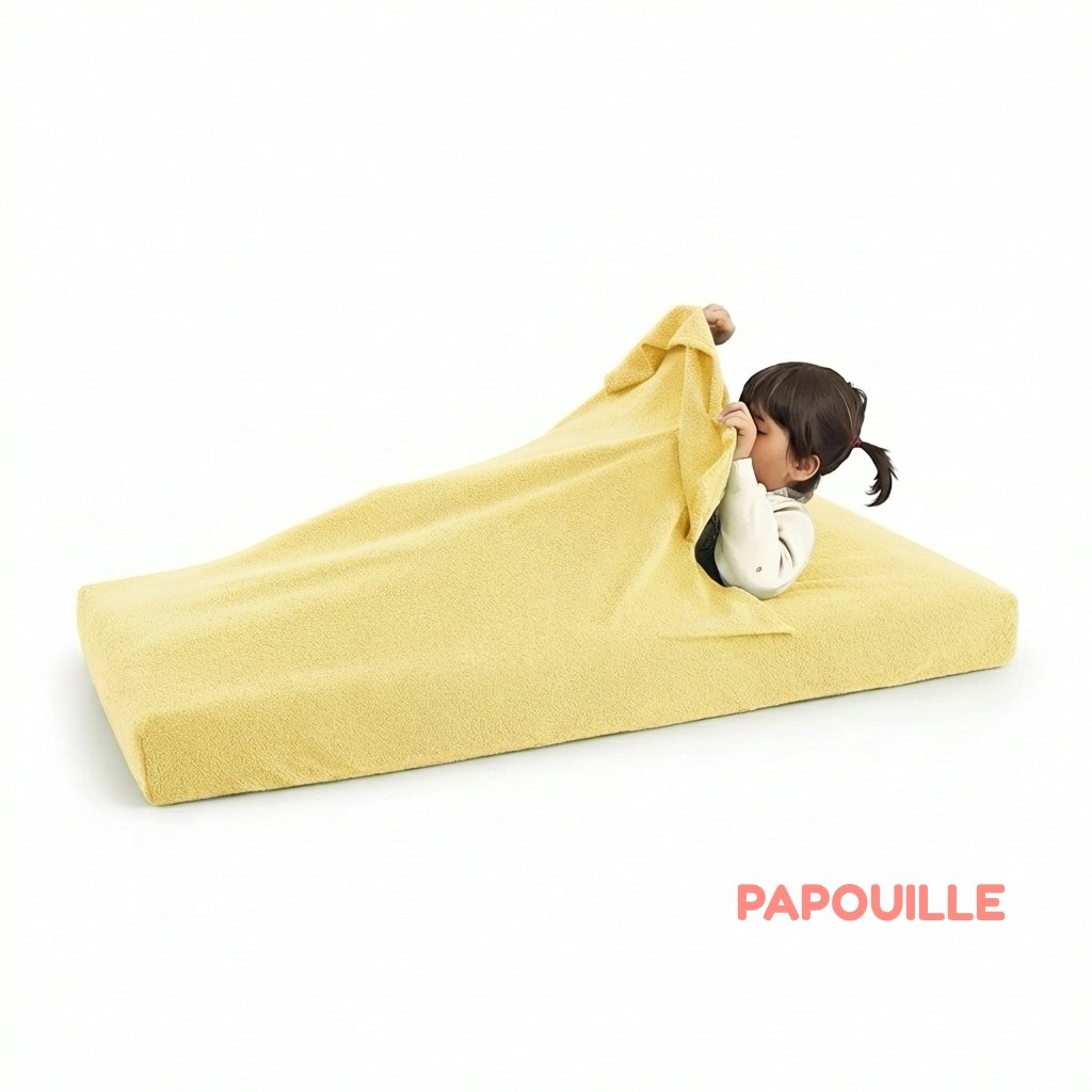 Combi drap éponge portefeuille 60 x 120 cm paille