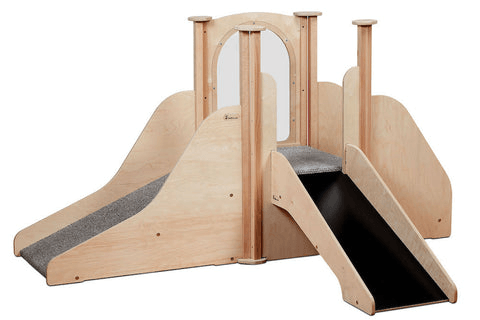 Mobilier - Structure de motricité / activité intérieur - Structure de jeux - 2 toboggans