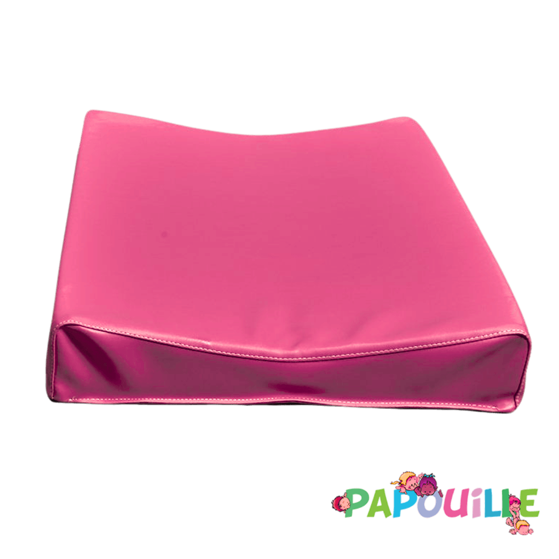 Matelas à langer incurvé galbé 50 x 70 cm en mousse pvc fushsia