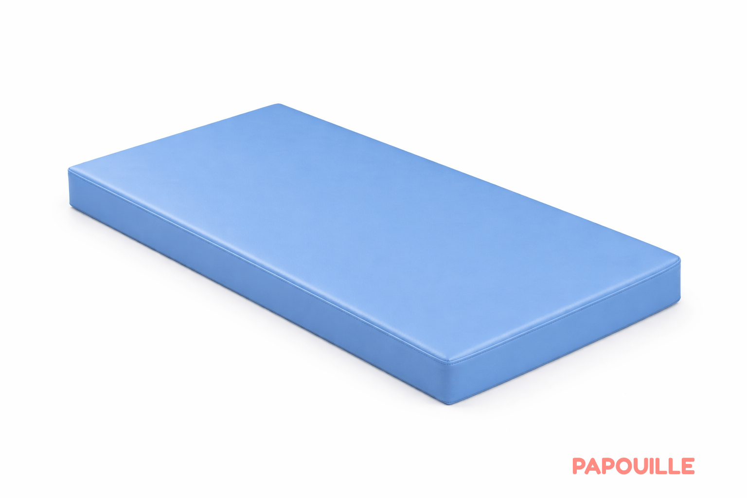 Matelas en tissu lavable 60 x 120 confort 10cm turquoise
