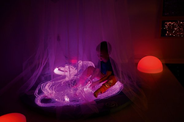 Motricité - Eveil Sensoriels et Tactiles - Fibre optique lumineuse 2 M - 30 fibres